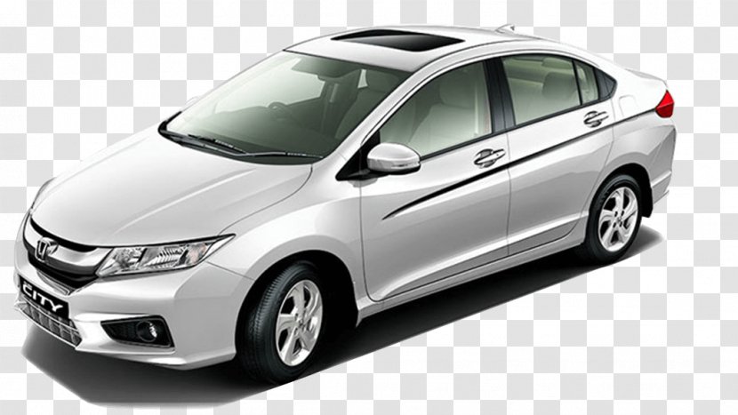 Honda Odyssey City Car White - Bumper Transparent PNG