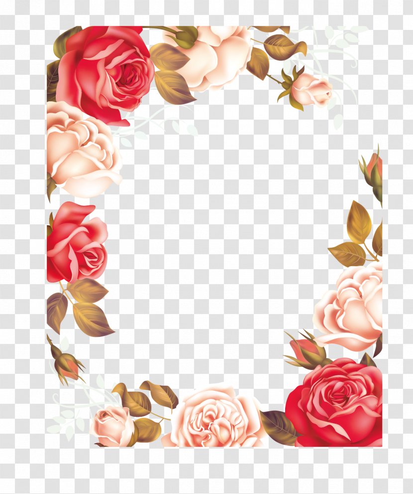 Icon - Peach - Rose Border Transparent PNG