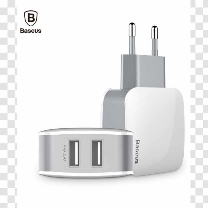 Battery Charger USB Quick Charge AC Adapter - 2in1 Pc - Plug Transparent PNG