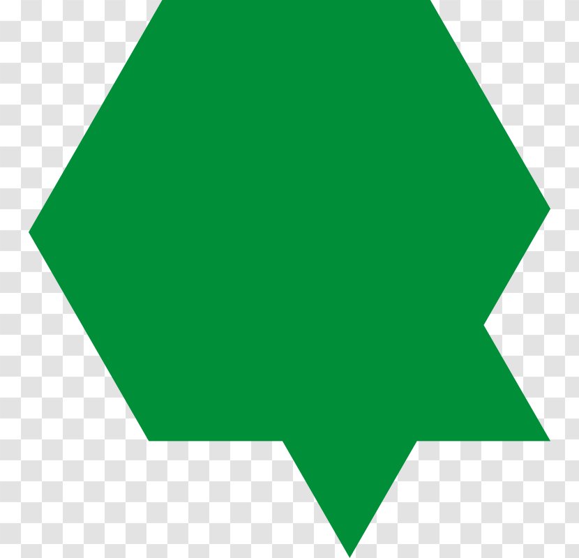 Triangle Line Point Green - Leaf Transparent PNG