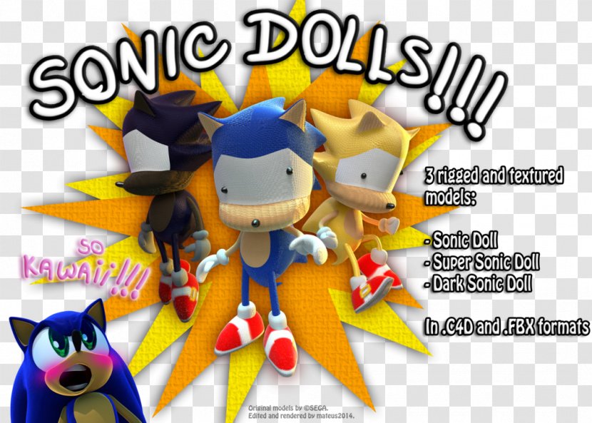 Sonic 3D Blast Mania Tails Unleashed Doll - Fbx Transparent PNG