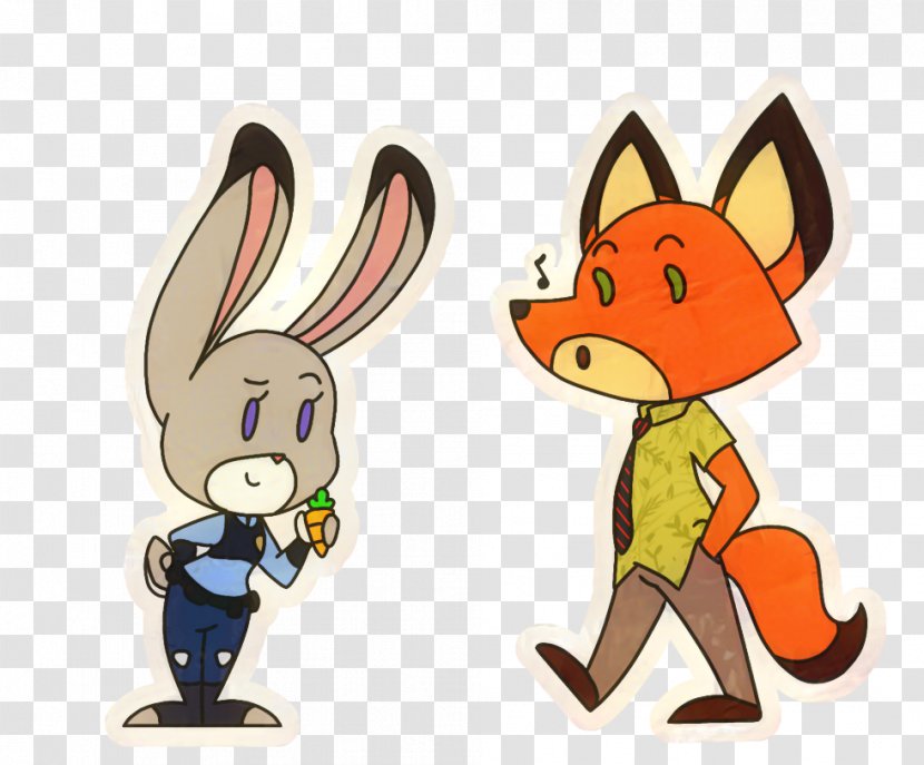 Nick Wilde Lt. Judy Hopps Cartoon Rabbit - Finnick Transparent PNG