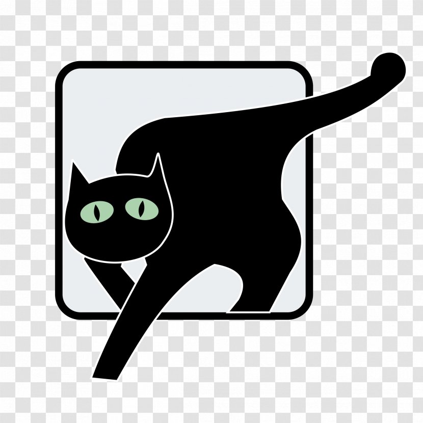 Logo Cat - Rescue - Black Transparent PNG
