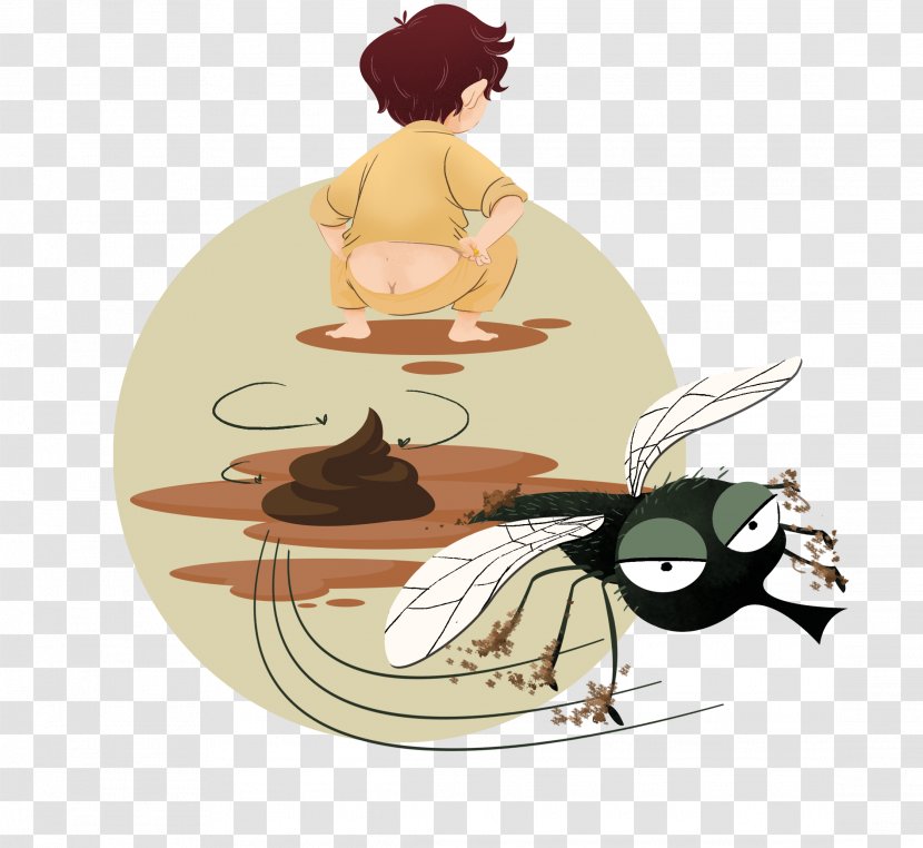 Open Defecation Cartoon Clip Art - Character Transparent PNG