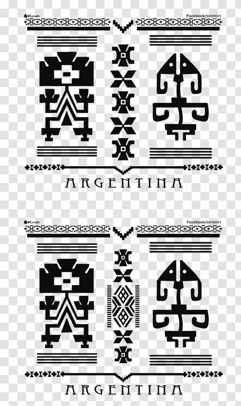 Mapuche Art Cultrun - Monkey Puzzles - Fashion T-shirt Pattern Transparent PNG