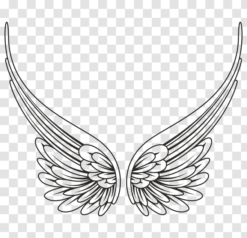 Drawing Angel Art Clip - Necklace Transparent PNG