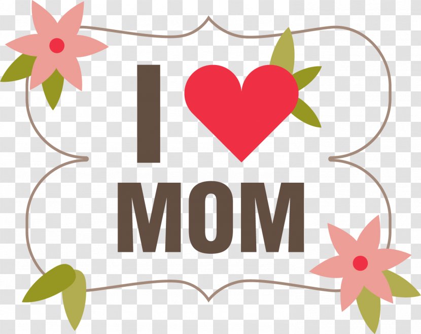 Mothers Day Flower - Frame - Love Letter Background Vector Elements Transparent PNG
