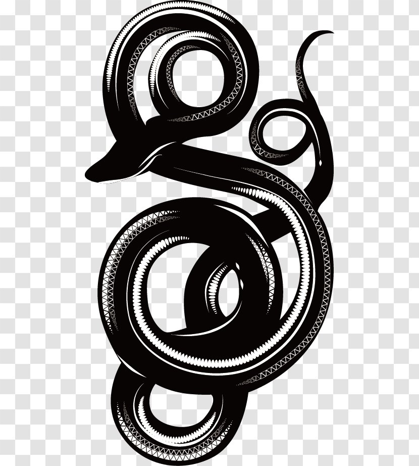 Totem Black And White - Photography - Snake Transparent PNG