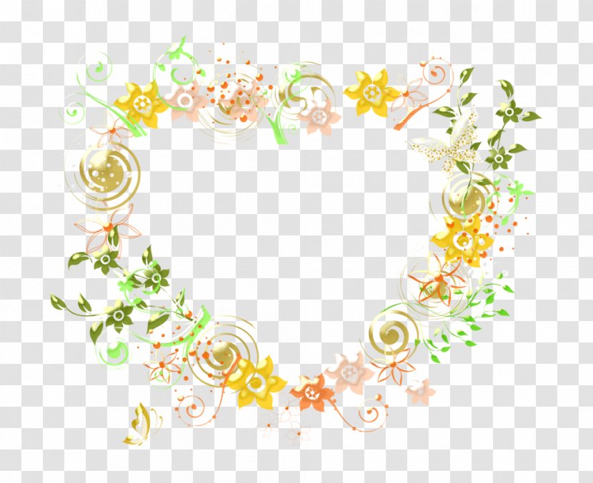 Flower Garland Desktop Wallpaper - Floral Design Transparent PNG