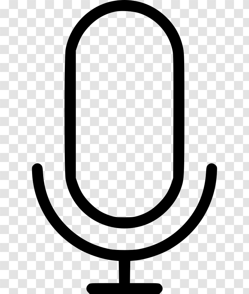 Microphone Clip Art - Black And White Transparent PNG