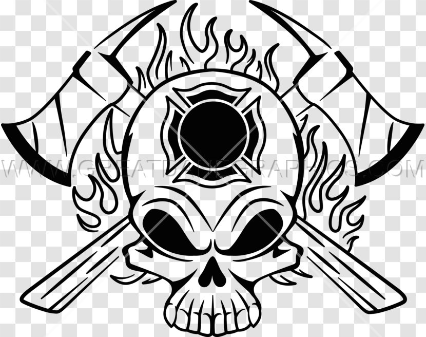 Firefighter Fire Department Firefighting Royalty-free - Skull Transparent PNG