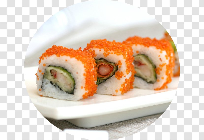 Sushi Japanese Cuisine California Roll Sashimi Smoked Salmon Transparent PNG