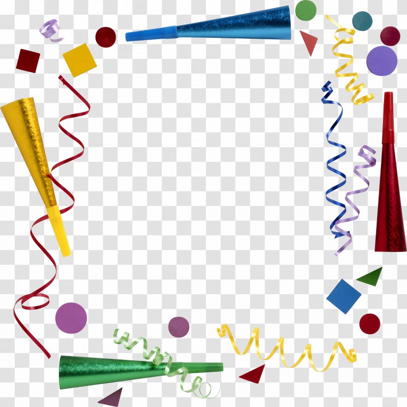 Birthday Party Horn Picture Frames Clip Art - Holiday - Adult Transparent PNG