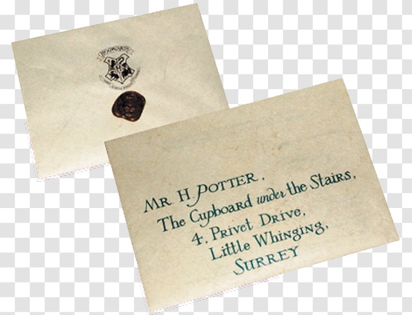 Harry Potter Paper Hogwarts Letter Book - Envelope Transparent PNG