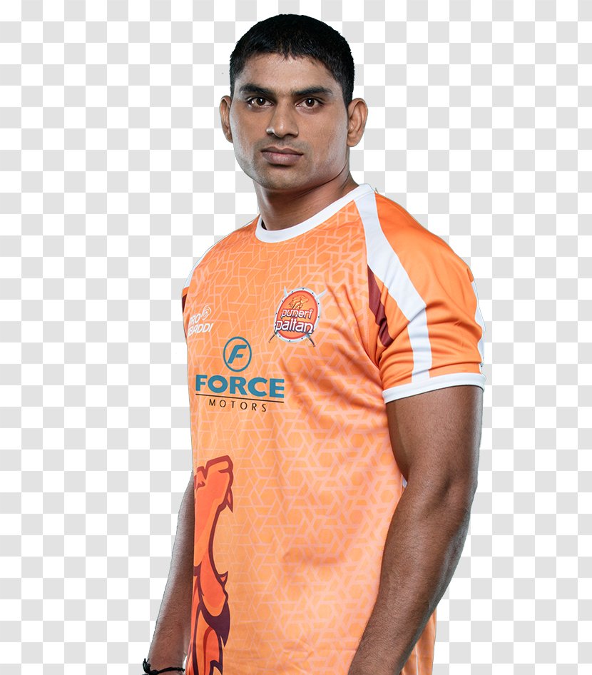 Deepak Niwas Hooda Puneri Paltan Pro Kabaddi T-shirt - Shirt Transparent PNG