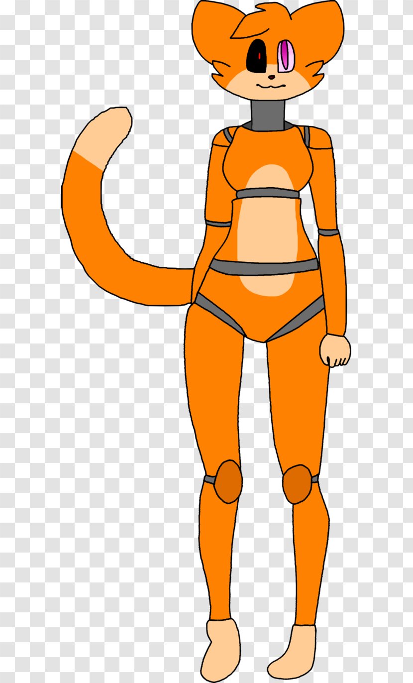 Carnivora Cartoon Character Tail Clip Art - Mascot - Ginger Cat Transparent PNG