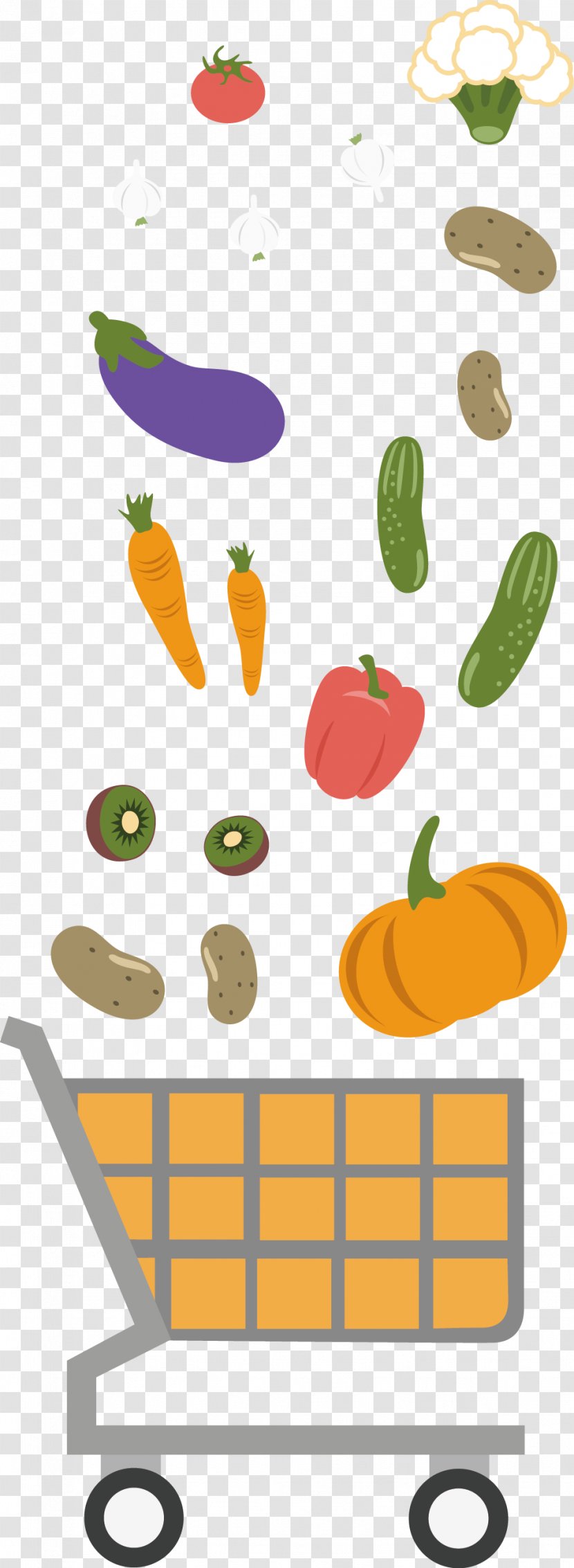 Vegetable Supermarket Fruit - Grocery Store - Simple Pen Transparent PNG