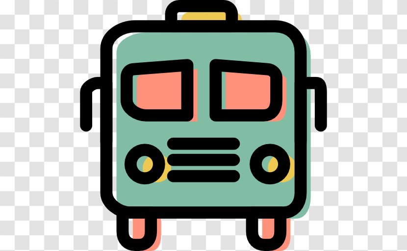 Bus Icon - Transport - Cartoon Transparent PNG