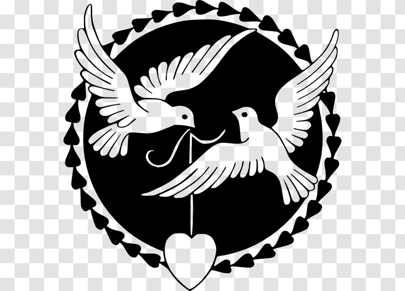 Columbidae Lovebird Clip Art - Doves As Symbols - Childhood Sweethearts Transparent PNG