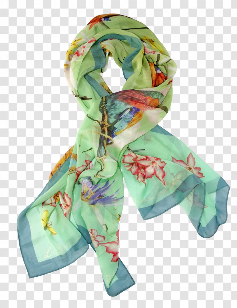 Chiffon Scarf Silk Shawl - Wrap - Design Is Exquisite Transparent PNG