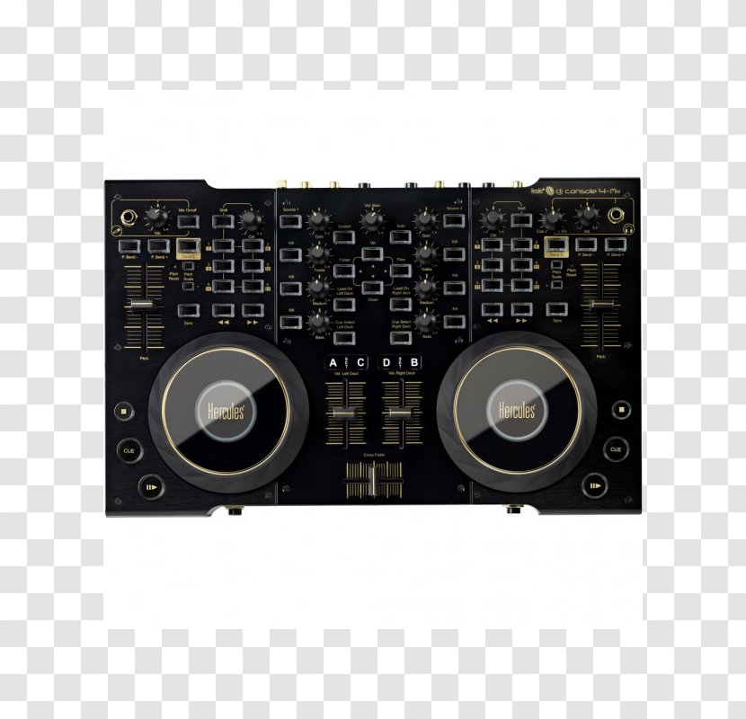 Disc Jockey DJ Controller Audio Mixers Hercules Console 4-Mx Mixer - Heart - Dj Transparent PNG