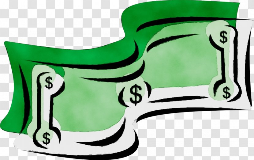 Watercolor Background - Banknote - Green United States Twentydollar Bill Transparent PNG