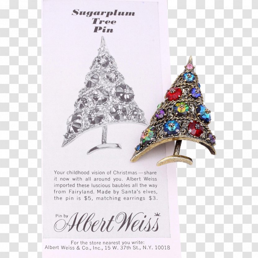 Christmas Tree Ornament Decoration Jewellery - Sugarplum Transparent PNG