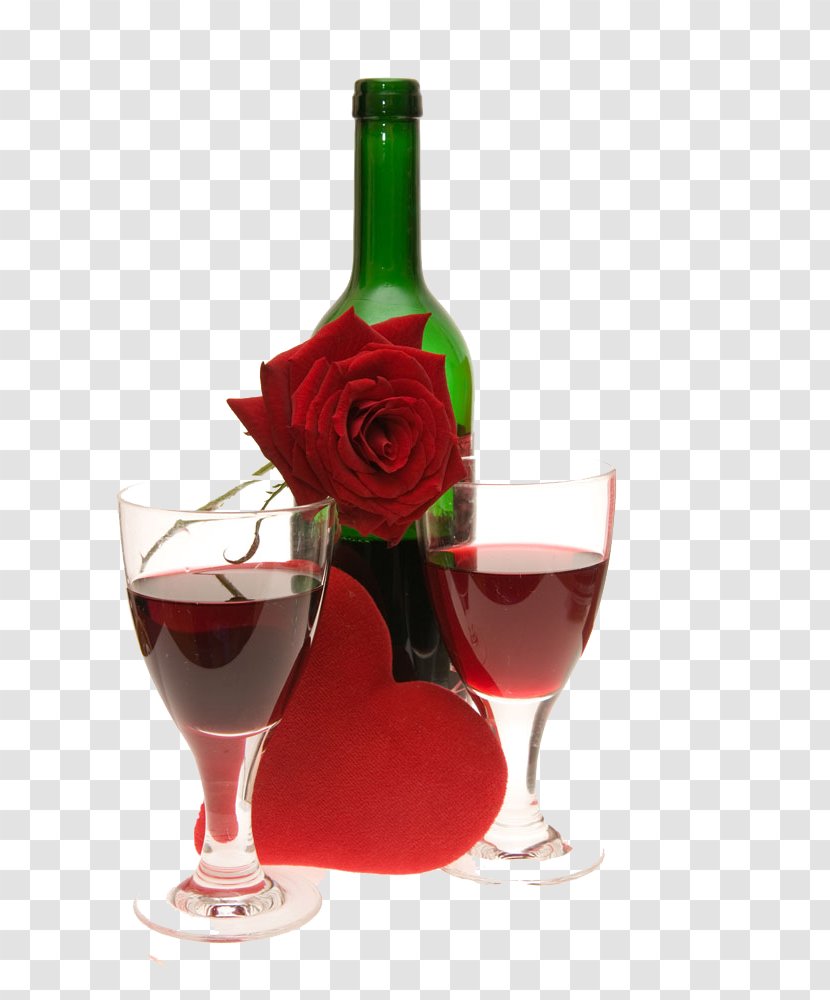 Red Wine Sake Set Bottle Grape - Glass - Free Material Pull Transparent PNG