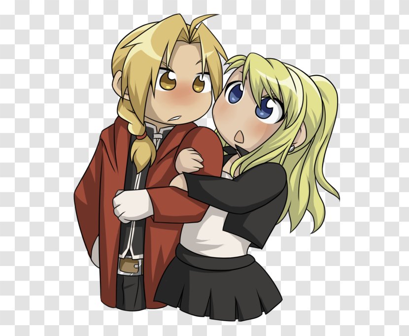 Cartoon Clip Art Illustration Character Prosaïx - Tree - Roy Mustang And Riza Hawkeye Transparent PNG