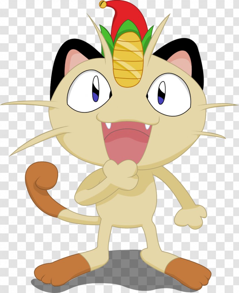 Meowth Christmas Day Cat Pikachu Illustration - Animation Transparent PNG