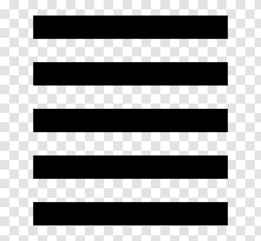 Typographic Alignment - Black - Horizontal Transparent PNG