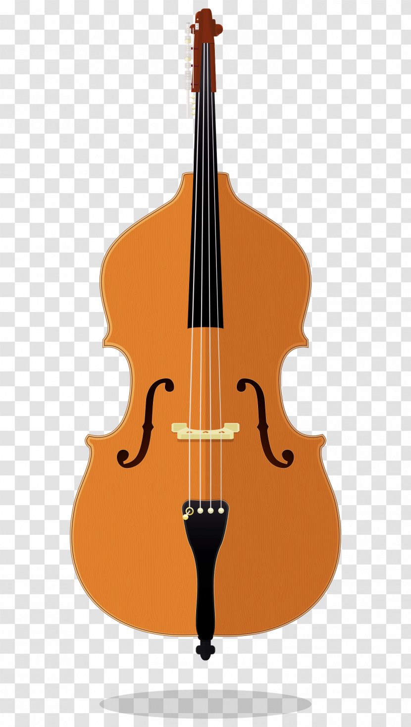 Bass Violin Double Musical Instruments - Heart Transparent PNG