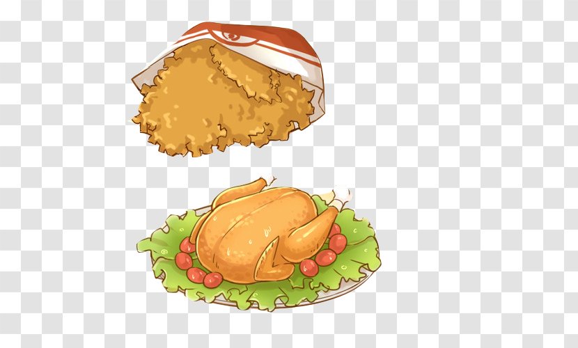 Cheeseburger Chicken Nugget Fried Fast Food - Nuggets Hand Painting Material Picture Transparent PNG