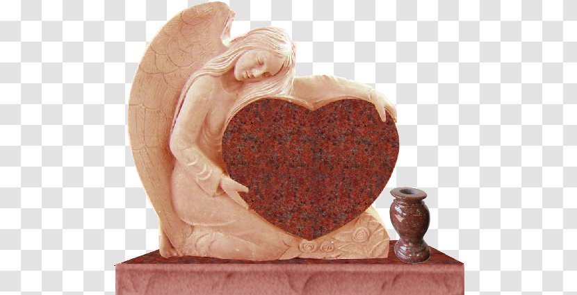 Headstone Heart Granite Figurine Red - Frame - Single Transparent PNG