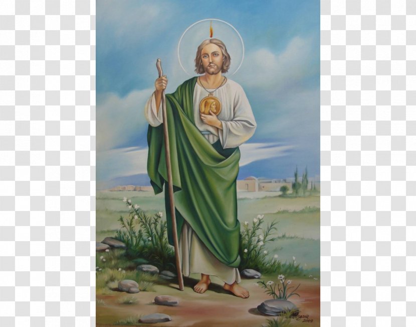 Saint Veneration Of Judas Thaddaeus In Mexico Holy Spirit Drawing - Artwork - Painting Transparent PNG