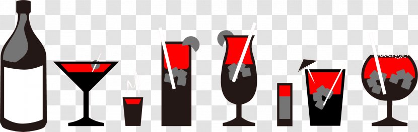 Red Wine Glass - Tableware - And Black Transparent PNG