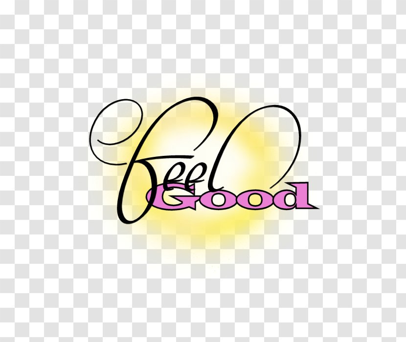 Logo Brand Line Font - Yellow - Feel Good Transparent PNG