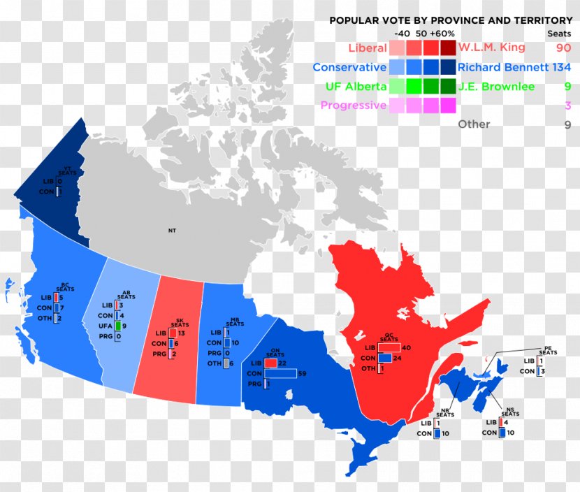 Canadian Federal Election, 2015 Canada 1984 1917 1988 - Map - Elections Transparent PNG