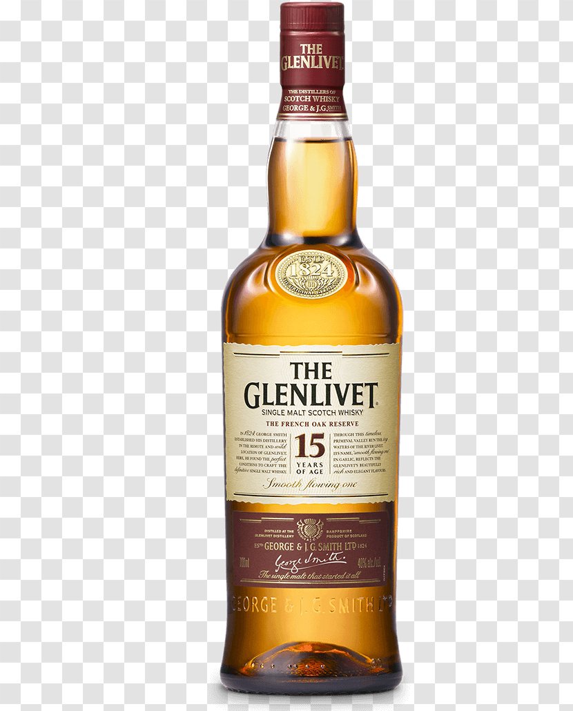 The Glenlivet Distillery Speyside Single Malt Whisky Scotch Transparent PNG