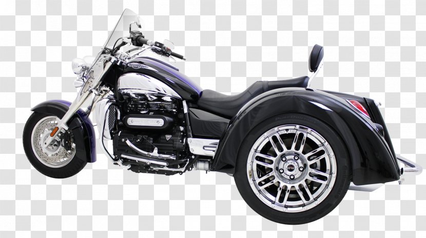 Honda Gold Wing Car Motorized Tricycle Motorcycle - Wheel - Triumph Rocket Iii Transparent PNG