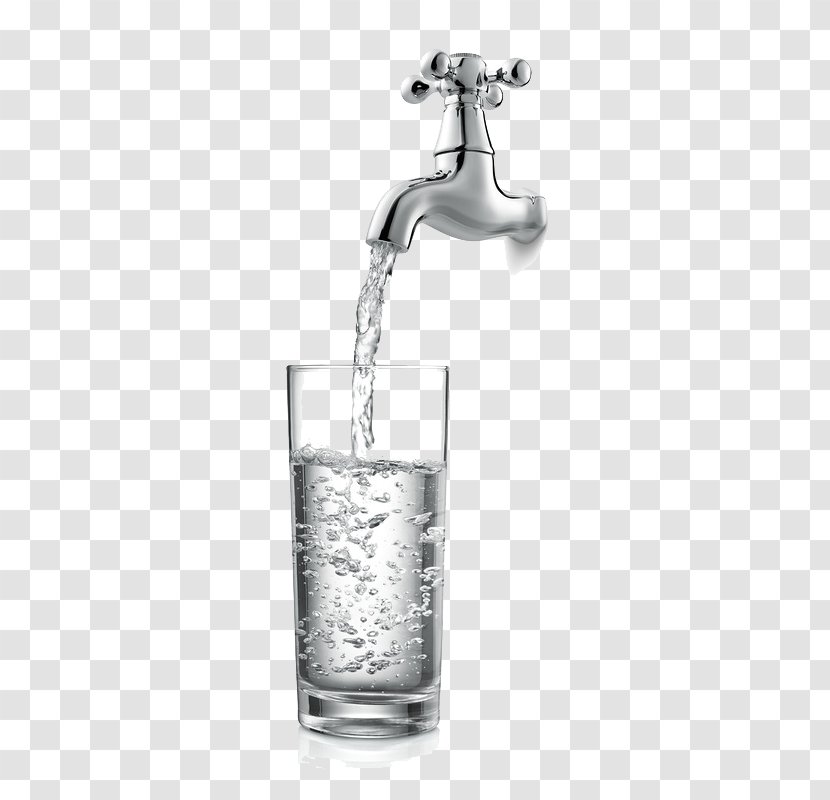 Tap Water Drinking - Faucet And Cup Transparent PNG