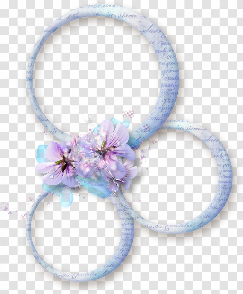 Blue Circle Disk - Hair Tie - Flower Decoration Transparent PNG