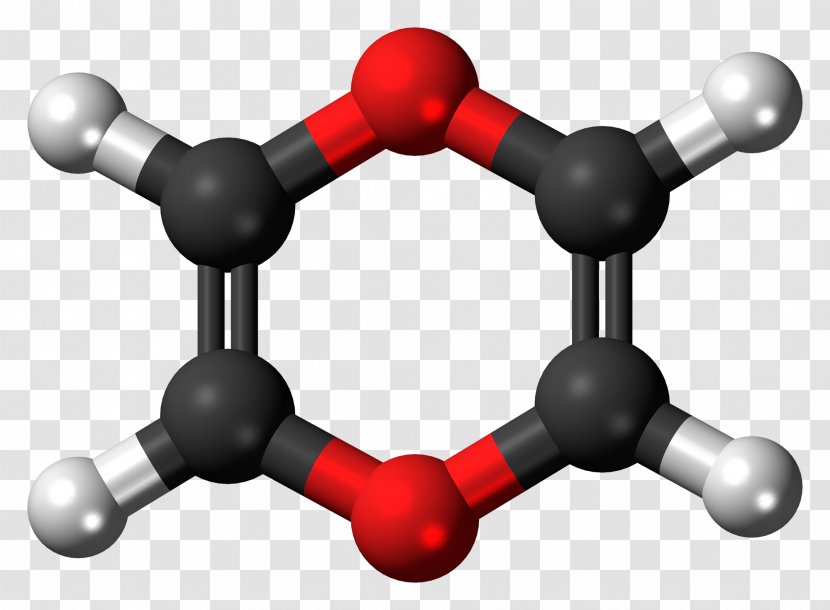 Ball-and-stick Model Space-filling Dioxin Heterocyclic Compound Chemical - Formula - Four-ball Transparent PNG