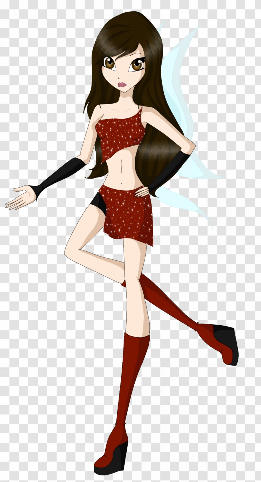 Illustration Brown Hair Doll Cartoon - Abby Transparent PNG