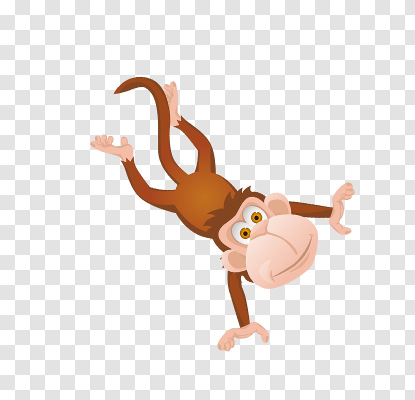 Macaque Monkey Cartoon Clip Art - Decoration Pattern Transparent PNG