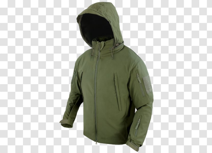 Hoodie Condor Summit Softshell Jacket Coat - Polar Fleece - Tactical Black With Hood Transparent PNG
