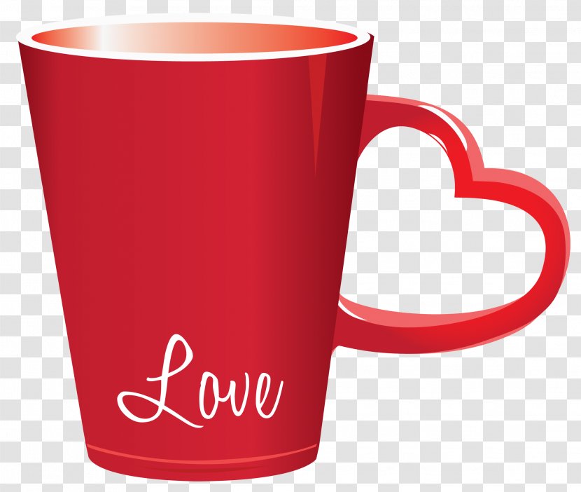 Cup Valentine's Day Heart Clip Art - Teacup - Red Valentine Love PNG Clipart Picture Transparent PNG