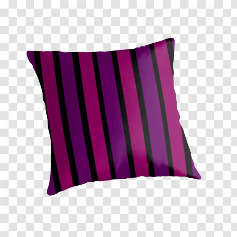 Throw Pillows Cushion Rectangle - Magenta - Purple Stripes Transparent PNG