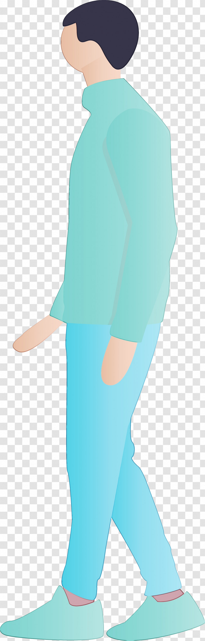 Turquoise Aqua Teal Footwear Human Leg Transparent PNG