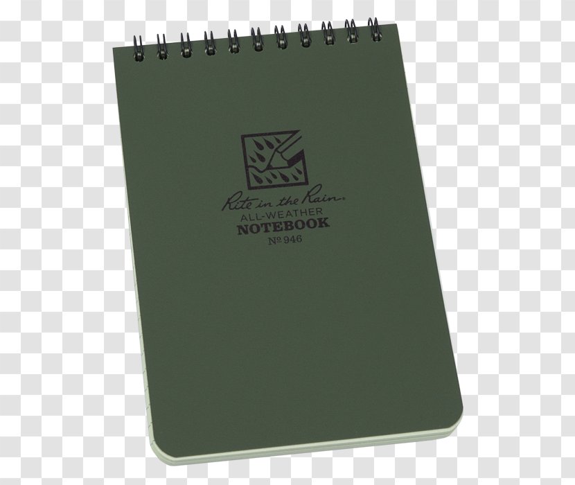 Brand Notebook - Green - Vis With Back Transparent PNG